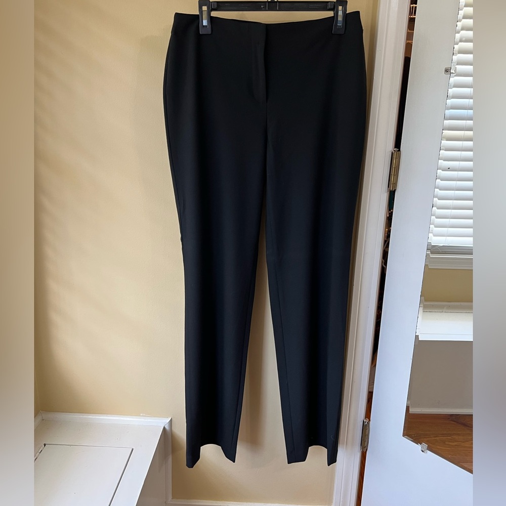 J. Jill black pants sz 8 NEW stretch with rayon true black dressier pant nwts
